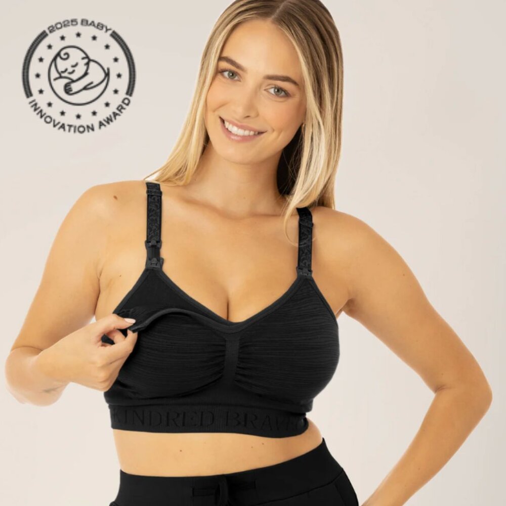 Kindred Bravely Black Ultra Comfort Smooth Classic Nursing Bra size XXL NWT